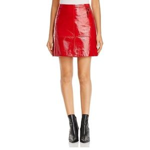 Kenneth Cole Leather Skirt